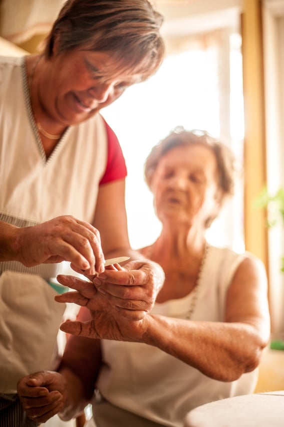 Elderly Home care service by a Caregiver